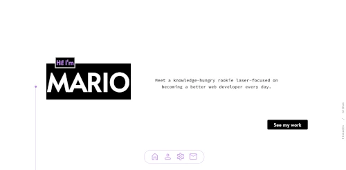 Mario Nano portfolio website screenshot
